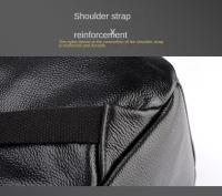 Mochila casual para hombres, mochila de cuero de moda, bolso de computadora de 15,6 pulgadas con patrón de cocodrilo, mochila de viaje - details 12
