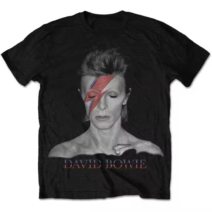 Camiseta de David Bowie Aladdín Sane (negro) - 1