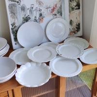 Blanco Retro ins postre plato Underglaze Color cerámica plato vegetal hogar restaurante Pasta plato Premium - details 3