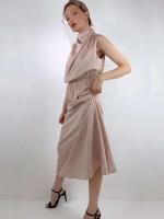 Elegante Vestido de Satén de Seda de Verano de Alta Gama Vestido Largo Sin Mangas para Mujeres - details 2