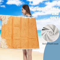 Toallas de playa de microfibra, toalla absorbente súper suave para nadar de secado rápido para natación, deportes, playa, Camping, gimnasio, - details 1