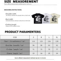 Nueva colección de verano con logotipo impreso frontal, camiseta deportiva de algodón puro con cuello redondo para hombre, camisa informal de estilo básico para pareja - details 16