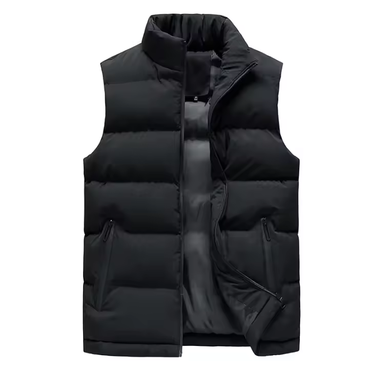 Jaet de algodón sin mangas para hombre, abrigo grande y cálido para primavera, - 1