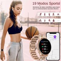 Reloj inteligente de moda con incrustaciones de diamantes para mujer, pulsera con llamadas bluetooth - details 4