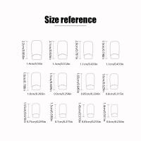 24 Piezas De Uñas Postizas Cortas Y Cuadradas Simples Y Moda Con 1 Pegamento De Uñas Y 1 Linterna W1059 Material De Resina - details 5