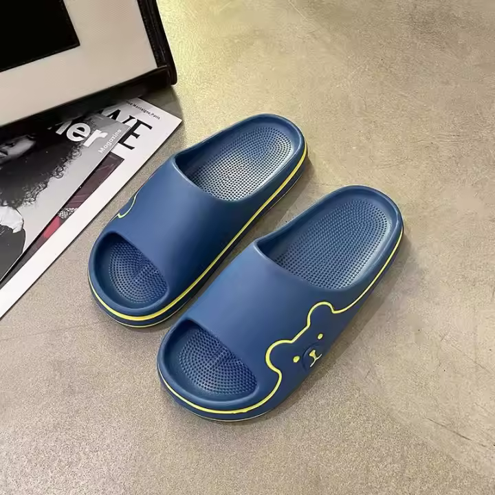 Nueva Idea de producto 2022, zapatillas de interior de verano para baño, sandalias y zapatillas de mujer de fondo suave desodorizantes antideslizantes - 1