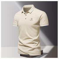 Camisa POLO Para Hombre De Verano Seda De Hielo Secado Rápido Manga Corta Estilo Casual Color Sólido Ajuste Suelto Cuello De Negocios - details 10