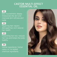 El aceite esencial para el cabello Castor Multi Effect hidrata la piel, las pestañas, las cejas y el cuidado diario - details 9