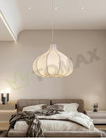 TOMAXIN-Lámpara de araña para sala de estar, dormitorio, estudio, seda, atenuación tricolor, 60CM - details 4