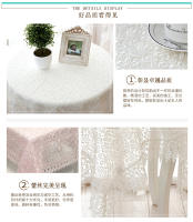 Mesa ENCE bordada con hilo de vidrio blanco, hueca, europea, mantel de mesa de comedor, floral, café romántico - details 14