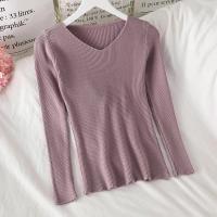 suéter de punto de manga larga para mujer, Jersey informal OL, otoño e invierno, 2025 - details 63