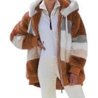 Chaqueta para mujer 2024 nuevo Otoño Invierno cálido bolsillo de felpa ropa informal con capucha abrigo suelto para mujer - details 25