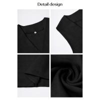 2025 primavera y verano, ocio europeo y americano, estilo de vacaciones, chaleco de color sólido, conjunto de pantalones de pierna ancha - details 30