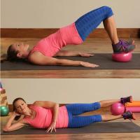 Bola de Yoga de 25cm Equipo de Gimnasia para Fitness Pilates Equilibrio - details 6
