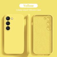 S25 S24 S23 Ultra funda cuadrada de silicona líquida suave para Samsung Galaxy S25 S24 S23 S22 S 25 Ultra Plus S25Ultra fundas de teléfono - details 0