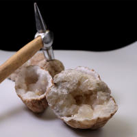 Geoda de ágata Natural sin abrir, cristal en bruto, cristales curativos de Energía Mineral, espécimen de colección de cuevas de racimo de piedra de la suerte - details 7