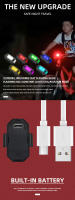 Luz de advertencia LED Universal para motocicleta, 7 colores, Mini USB, luz estroboscópica, bicicleta, avión, intermitente nocturno, indicador de señal de giro - details 3