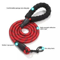 Correa Para Perros Con Reflejo Y Manija Cómoda De Nylon Adecuada Para Pequeños Medianos Y Grandes Cachorros Hasta 300cm - details 12