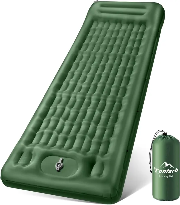 Mat de Camping Inflable Automático Almohada de Airre Portátil y Plegable para Dormir al Aire Libre - 1