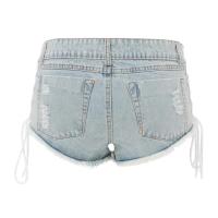 Pantalones vaqueros rotos desgastados para adolescentes, shorts de mezclilla para mujer - details 2