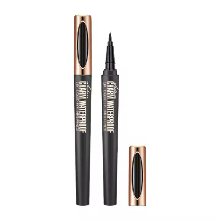 Compre uno y llévese otro gratis, delineador de ojos negro sin manchas para maquillaje de pestañas y delineador de ojos - 1