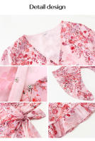 Vestido fluido sin tirantes con estampado floral bohemio para mujer, verano 2025 - details 58