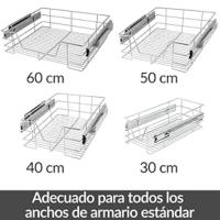 bandeja de metal telescopica