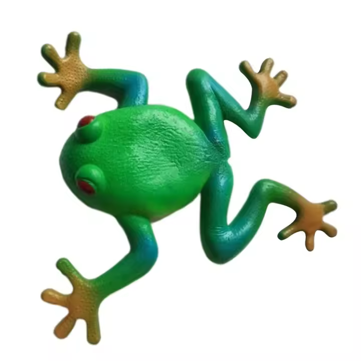 Juego sensorial de simulación de goma suave, Rana falsa, juguetes de rana de descompresión, modelo de rana, gran regalo, 15x15cm - 1