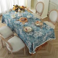 Mantel Vintage Floral con Estampado Decoración de Mesa Campestre para Comedor y Centro de Salón - details 5