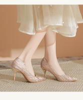 Zapatos de novia principal 2025 diseño francés Tacones altos y estilizados - details 14