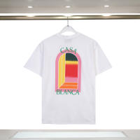 Camiseta Deportiva de Algodón Puro para Hombres Cuello Redondo, Estampado de Logotipo Delantero, Estilo Casual para el Verano - details 0