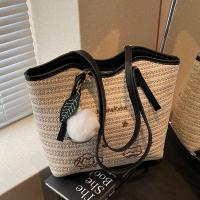 Bolso tejido informal para vacaciones en la playa de verano para mujer, bolso versátil para las axilas para ir de compras y viajar, 2025 - details 22