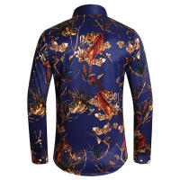 Camisa de Moda de Otoño Impresión Digital Casual Camisa de Negocios de Manga Larga - details 35