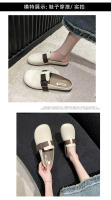 Zapatillas retro con bolsa en la cabeza y suela blanda, zapatos de moda de primavera, nuevos zapatos casuales y versátiles para mujer con suela plana y medio arrastre. - details 7