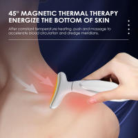 Máquina de estiramiento facial para cuello, masajeador facial de microcorriente, terapia de fotones Led, vibración, antiarrugas, removedor de doble mentón, caliente y refrescante - details 6