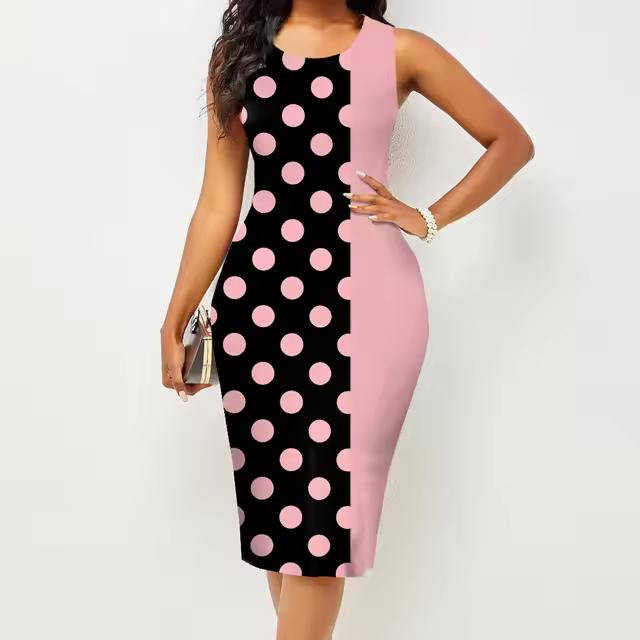 Vestido sin mangas con estampado de cadera para mujer, ropa de primavera y verano, nueva moda - 1