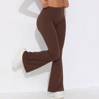 Hamidou-pantalones acampanados de Yoga para mujer, Leggings para Fitness, pantalones de cintura alta para levantar el trasero, pantalones de secado rápido para ciclismo y Fitness - details 5
