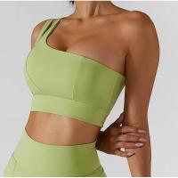 Sujetador deportivo sexy de un solo hombro para mujer, ropa interior de entrenamiento de gimnasia, chaleco para correr de alto soporte - details 13