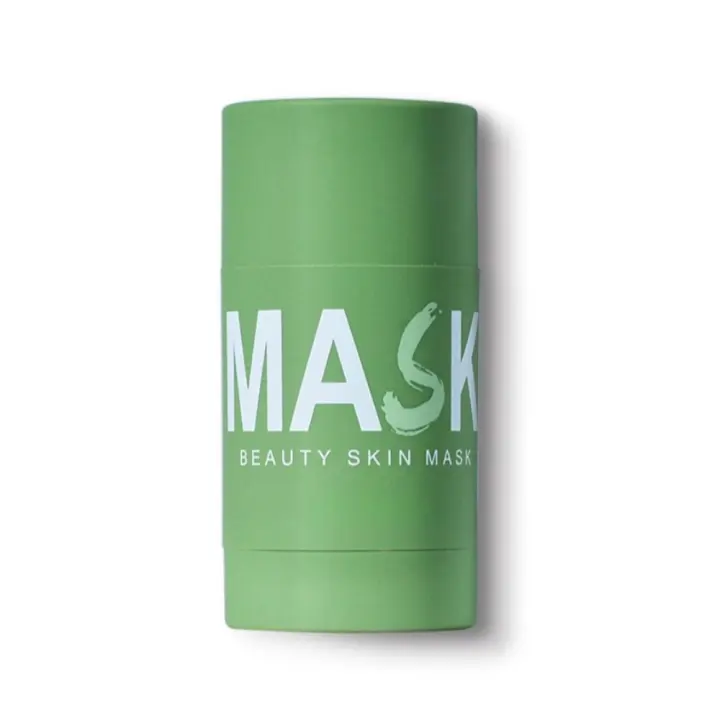 Mascarilla Facial Sólida con Control de aceite de té verde, máscara de BarroRemover, Aplicador de puntos negros - 1