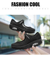 Mocasines de plataforma para mujer, zapatillas cómodas sin cordones, zapatos ligeros para caminar, gris, trabajo, mecedoras largas horas - details 3