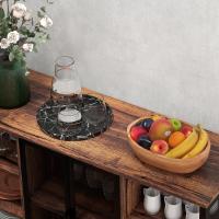 Mueble de Cocina Industrial Buffet Auxiliar con 6 Estantes Abiertos Porta Copas y Estante Ajustable para Bar Comedor 120x40x76 cm Marrón - details 8