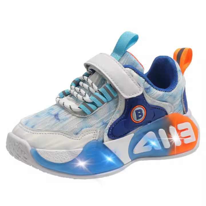 Boys Girls LED Lights Sneakers Fashion Running Shoes Kids Outdoor Luminous Anti-Slip Shoes Children Sport Shoes for Baby Toddler - 1