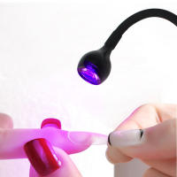 Secador de uñas LED para uñas de Gel, lámpara de uñas de Gel de 2W, Mini Luz de esmalte de uñas con cuello de cisne, lámpara de curado UV portátil para detección de manchas - details 7