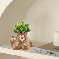 Maceta nórdica Ins para arte corporal, maceta decorativa hecha a mano de resina para suculentas, maceta de escritorio resistente a la corrosión, decoración del hogar - details 2
