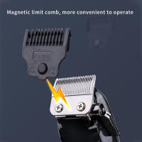 KM-recortadora recargable para hombres, afeitadora profesional, cortadora de pelo, accesorios de barbero, corte de barba - details 4