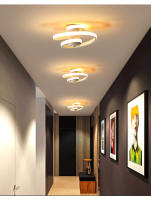 LEFAN-Luz LED de techo moderna para pasillo, luz de entrada Simple para balcón, Estilo espiral, 25CM - details 5
