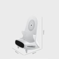 Cargador Inalámbrico, 15W Qi rápido cargador inalámbrico de pie con amplificador de sonido de diseño, regalo único para él, su padre, esposo, novio (sin adaptador de CA) - details 9