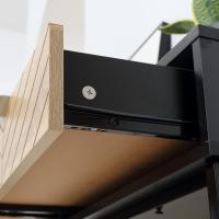 Mesa de Consola Moderna de Metal 100x30x75 cm con 2 Cajones de Almacenamiento - details 16