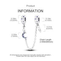 Abalorio de pulsera DIY en plata de ley de Color mágico con cuentas de cadena de seguridad de abeja para joyería de cumpleaños de mujer - details 6