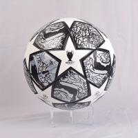 Balón De Fútbol Profesional De Cuero PU, Tamaño Estándar, Resistente Al Desgaste, Para Entretenimiento Familiar - details 3